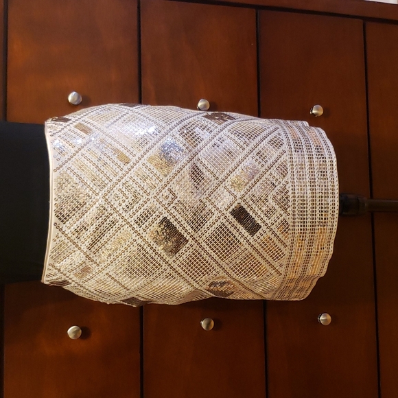 White House Black Market Dresses & Skirts - WHBM Gold, Silver, Cream Sequin Pencil Skirt / Holiday Skirt